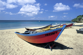 Boat am Strand